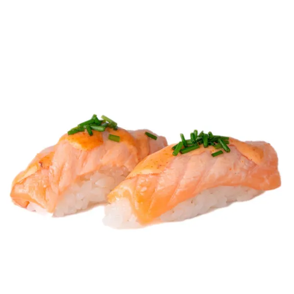 Sushi salmón flameado