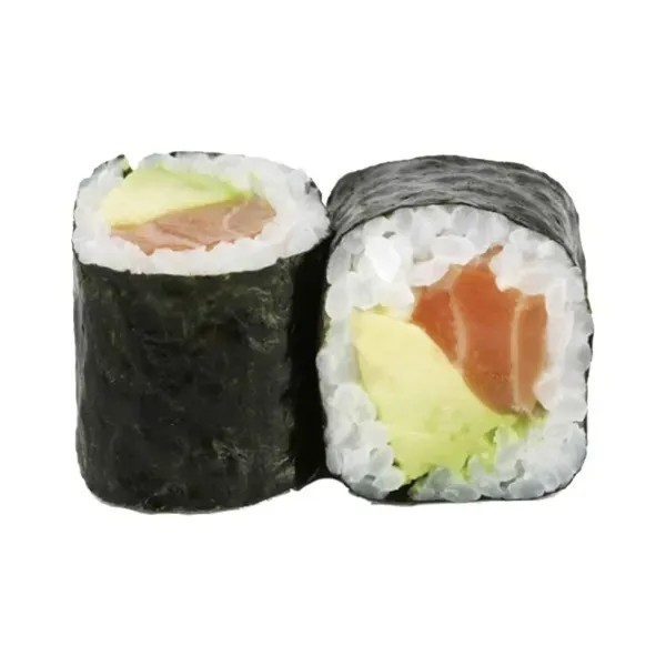 Maki salmón con aguacate